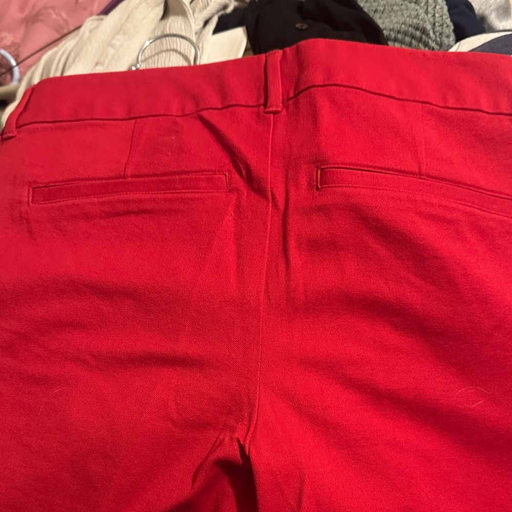 Woman’s Old Navy Pixie Red Dress Pants Size 4